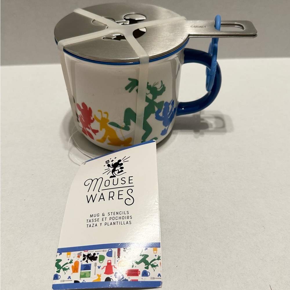 Mouse Wares Mug and Stencils. NWT